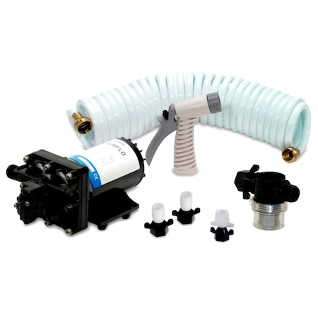Pentair Shurflo BLASTERII Washdown Kit - 12VDC, 3.5GPM w/25ft Hose, Nozzle, Strainer &a 4338-121-E07